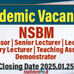 NSBM Invites Applications for Academic Positions