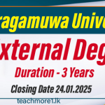 Bachelor of Arts (BA) (External) Degree - Sabaragamuwa University