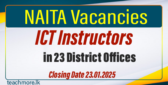 NAITA Opens Vacancies for ICT Instructors Across Sri Lanka