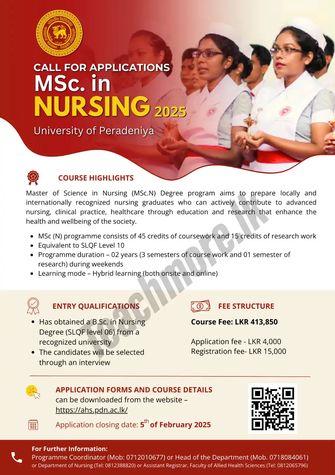 MSc in Nursing Programme 2025