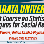 Short Course on Statistical Techniques for Social Research