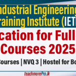 Application for Full-Time Courses 2025 - IETI