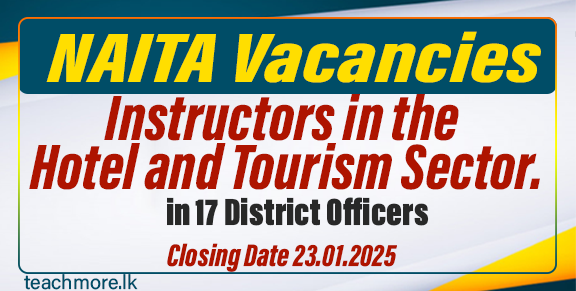 NAITA Vacancies for Instructors in the Hotel and Tourism Sector.