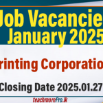 Job Vacancies at State Printing Corporation (SPC) – 2025 January